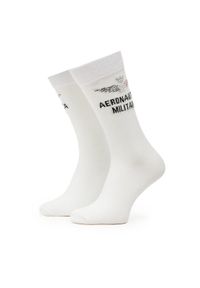 Aeronautica Militare Skarpety długie 251CZ010L499 Biały. Kolor: biały. Materiał: materiał, bawełna