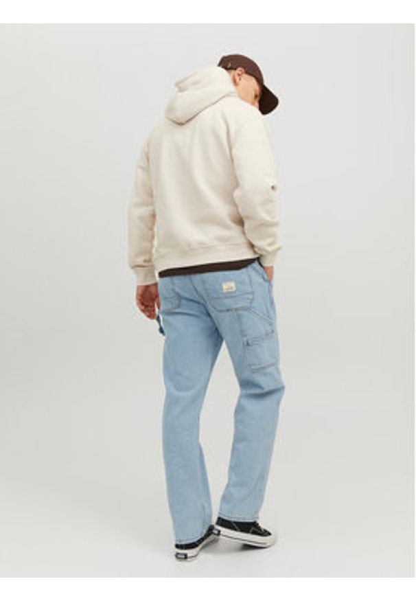 Jack & Jones Jeansy Eddie 12229556 Błękitny Loose Fit. Kolor: niebieski