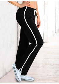 Spodnie dresowe bawełniane (2 pary), długie, Level 1 bonprix czarny + jasnoszary melanż. Kolor: czarny. Materiał: dresówka, bawełna. Długość: długie. Wzór: melanż. Styl: sportowy #2