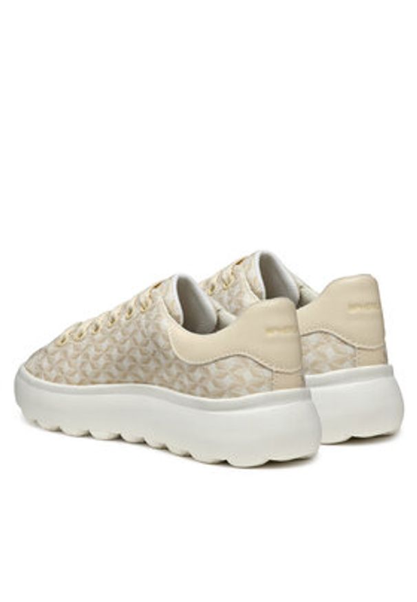 Geox Sneakersy D Spherica Ec4.1 D55TCD 0DSBC C1122 Beżowy. Kolor: beżowy. Materiał: materiał