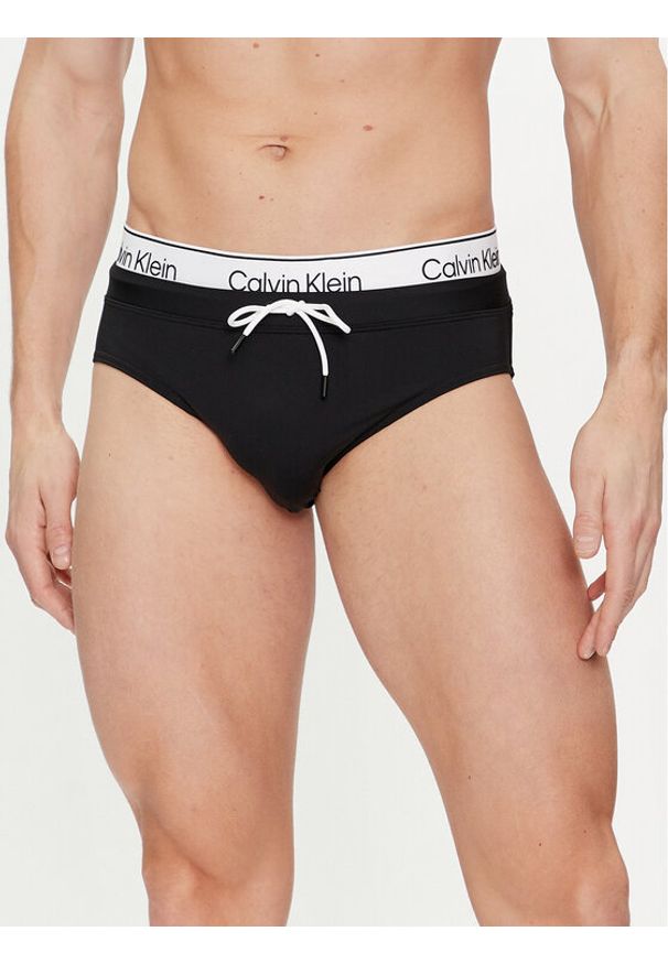 Calvin Klein Swimwear Kąpielówki KM0KM00959 Czarny. Kolor: czarny. Materiał: syntetyk