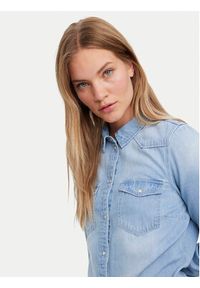 Vero Moda Koszula jeansowa Maria 10277523 Błękitny Slim Fit. Kolor: niebieski. Materiał: bawełna #3