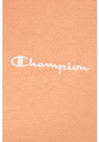 Champion bluza 217398 kolor pomarańczowy z kapturem gładka. Typ kołnierza: kaptur. Kolor: pomarańczowy. Materiał: włókno, materiał. Wzór: gładki #9