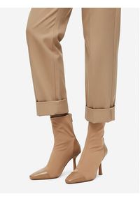 Nine West Botki CEO-NOURA-01 Beżowy. Kolor: beżowy. Materiał: materiał #4