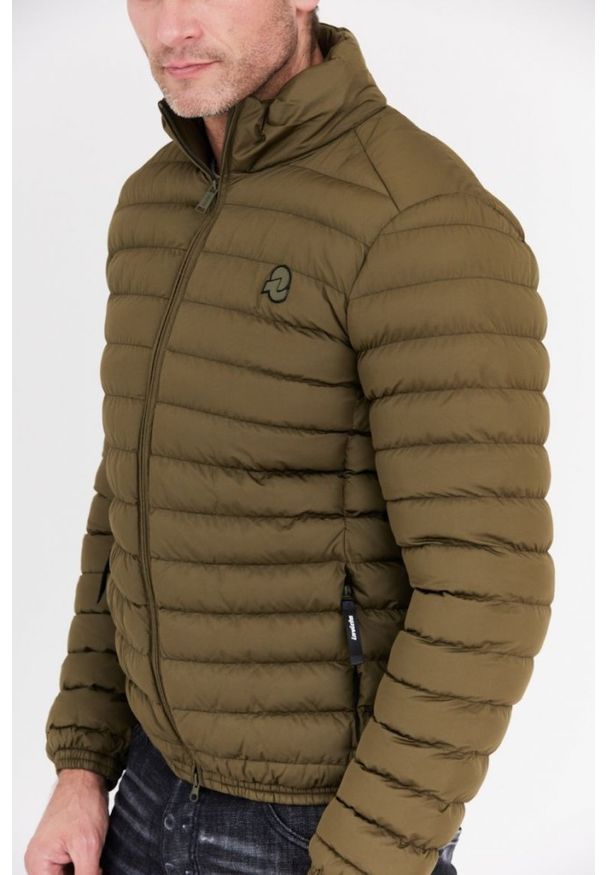 Invicta - INVICTA Zielona kurtka puchowa męska, Rozmiar XL. Kolor: zielony. Materiał: puch