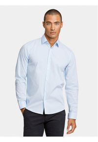 Lindbergh Koszula 30-203172 Błękitny Slim Fit. Kolor: niebieski. Materiał: bawełna