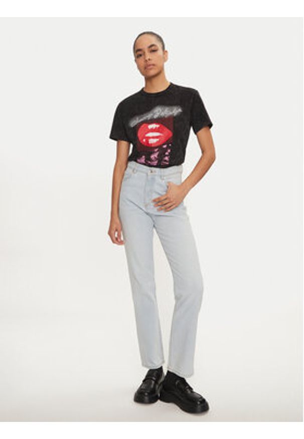 Hugo T-Shirt 50524090 Czarny Regular Fit. Kolor: czarny. Materiał: bawełna