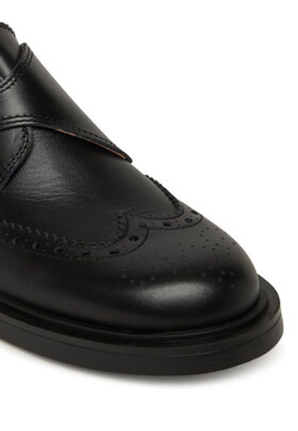 Pollini Oxfordy SA10263G0NTC0000 Czarny. Kolor: czarny. Materiał: skóra