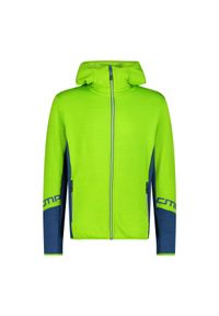 Polar z kapturem CMP. Typ kołnierza: kaptur. Kolor: żółty, wielokolorowy, zielony. Materiał: polar