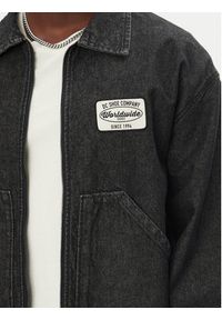 DC Kurtka jeansowa Pit Crew Jacket ADYJK03206 Czarny Boxy Fit. Kolor: czarny. Materiał: jeans #5