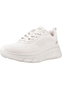 skechers - Buty do chodzenia damskie Skechers 117385OFWT. Okazja: na co dzień. Kolor: beżowy. Materiał: tkanina, guma. Sport: turystyka piesza #1