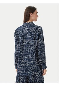 TOMMY HILFIGER - Tommy Hilfiger Koszula WW0WW44679 Granatowy Regular Fit. Kolor: niebieski. Materiał: len #5