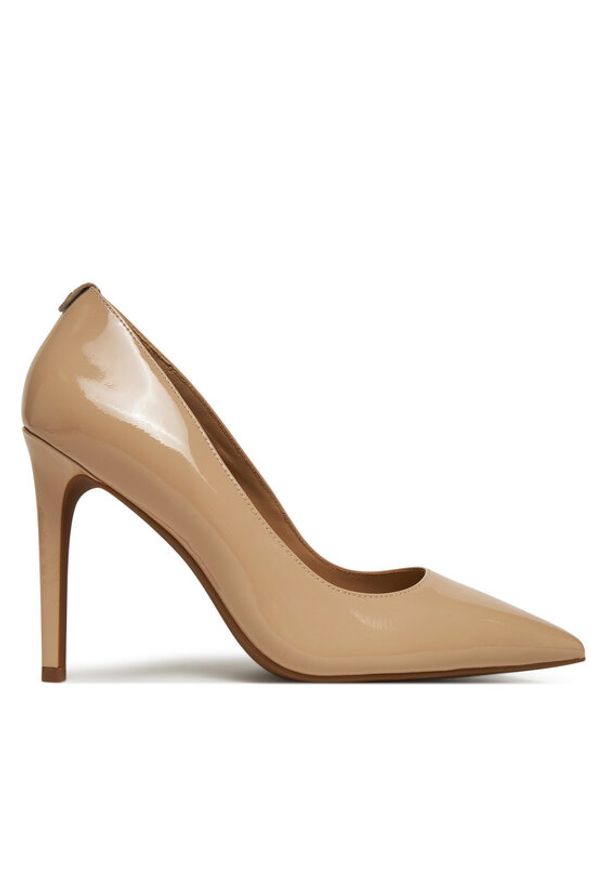 MICHAEL Michael Kors Szpilki Alina Flex High Pump 40R4HNHP1A Beżowy. Kolor: beżowy. Materiał: lakier, skóra. Obcas: na szpilce