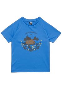 Koszulka dla dziecka Helly Hansen Marka. Kolor: niebieski. Sport: turystyka piesza #1