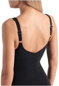Strój Kąpielowy damski Arena Swimsuit Milena Wing. Kolor: czarny. Materiał: materiał. Wzór: aplikacja, nadruk