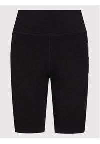 DKNY Sport Szorty sportowe DPPS5002 Czarny Slim Fit. Kolor: czarny. Materiał: bawełna