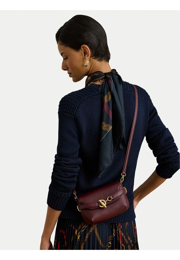 Lauren Ralph Lauren - LAUREN RALPH LAUREN Torebka 431P04297004 Bordowy. Kolor: czerwony. Materiał: skórzane