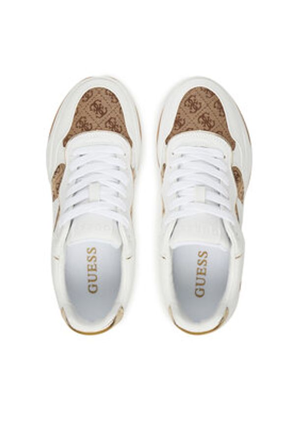 Guess Sneakersy FLTHP4 FAL12 Biały. Kolor: biały. Materiał: skóra