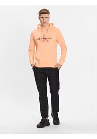 Calvin Klein Jeans Bluza J30J320805 Pomarańczowy Regular Fit. Kolor: pomarańczowy. Materiał: bawełna #5