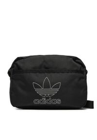 Adidas - adidas Saszetka Small Airliner Bag IS4585 Czarny. Kolor: czarny. Materiał: materiał