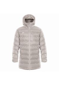 ZINA - Płaszcz zimowy męski Madera Coat Senior. Kolor: szary. Sezon: zima. Sport: piłka nożna