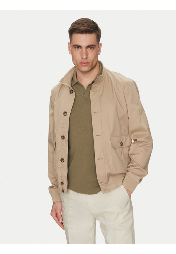 Geox Kurtka przejściowa Eolo M5520Q T3219 F5264 Beżowy Regular Fit. Kolor: beżowy. Materiał: syntetyk, bawełna