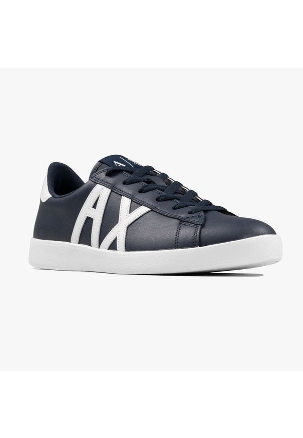 Buty sportowe męskie Armani Exchange Navy/Opt White (XUX016-A138). Kolor: niebieski