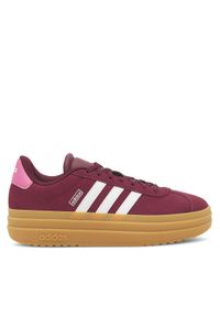 Adidas - adidas Sneakersy VL Court Bold IH4780 Bordowy. Kolor: czerwony. Materiał: zamsz, skóra
