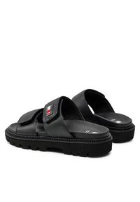 Tommy Jeans Klapki Tjw Puffed Sandal EN0EN02560 Czarny. Kolor: czarny