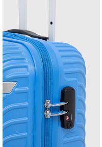 AMERICAN TOURISTER - American Tourister walizka x Disney kolor niebieski. Kolor: niebieski. Materiał: włókno, materiał. Wzór: motyw z bajki #3