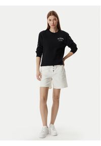 Karl Lagerfeld - KARL LAGERFELD Bluza B2W20048 Czarny Relaxed Fit. Typ kołnierza: dekolt w karo. Kolor: czarny. Materiał: bawełna #4