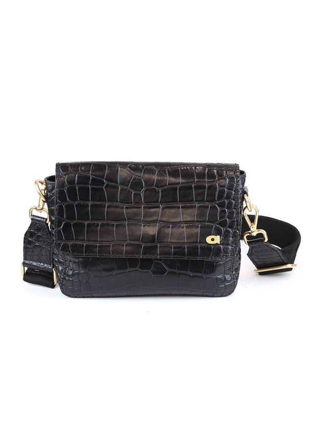 DAAG - Skórzana listonoszka damska czarna Daag ASTRA-S. Kolor: czarny. Materiał: skórzane. Styl: casual, klasyczny