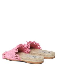 Manebi Espadryle Fringed Knots Raffia Jute Sandals V 2.9 Y0 Różowy. Kolor: różowy