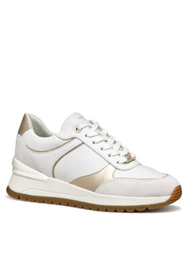 Geox Sneakersy D Desya D5500A 08522 C1327 Biały. Kolor: biały. Materiał: skóra