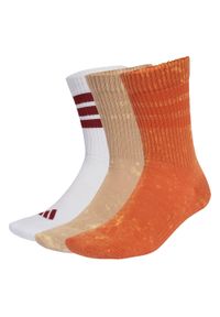 Adidas - Skarpety Stonewash Crew 3 Pairs. Kolor: biały, beżowy, wielokolorowy, pomarańczowy. Materiał: materiał. Sport: fitness #1