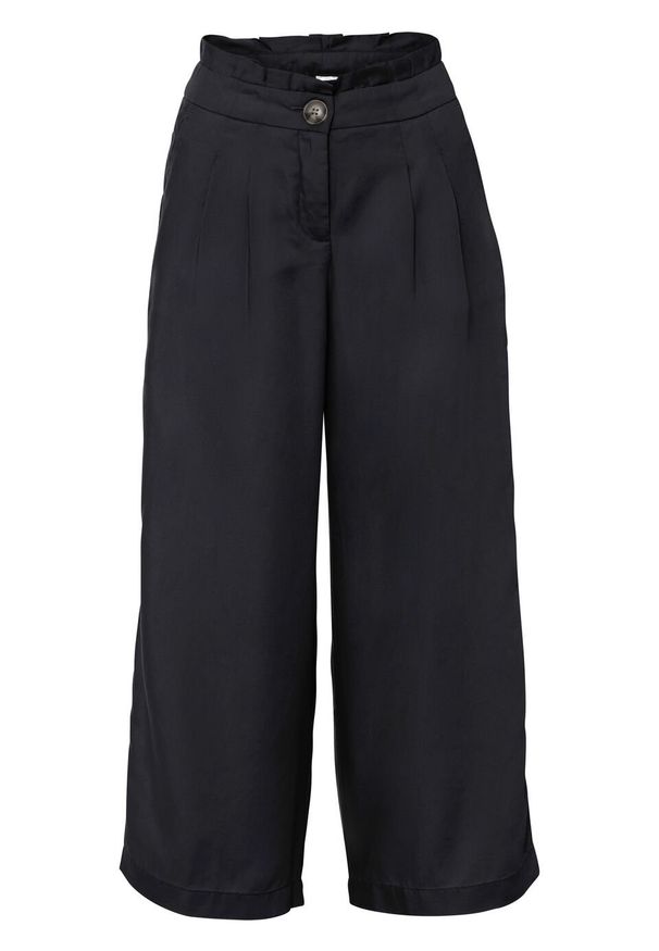 Spodnie culotte TENCEL™ Lyocell bonprix czarny. Kolor: czarny. Materiał: lyocell