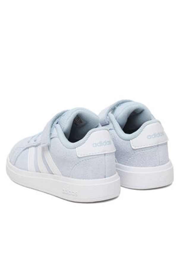 Adidas - adidas Sneakersy Grand Court 2.0 KI6487 Niebieski jasny. Kolor: niebieski. Materiał: zamsz, skóra