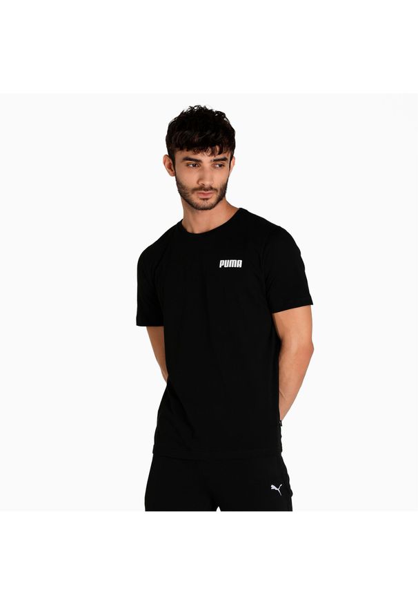 T-shirt z krótkim rękawem męski Puma ESS SMALL LOGO. Kolor: czarny. Długość rękawa: krótki rękaw. Długość: krótkie. Sport: fitness
