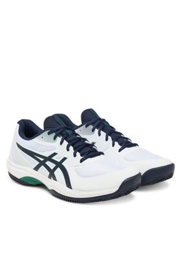 Asics Buty do tenisa Game Ff Clay/Oc 1041A490 Biały. Kolor: biały. Materiał: skóra. Sport: tenis