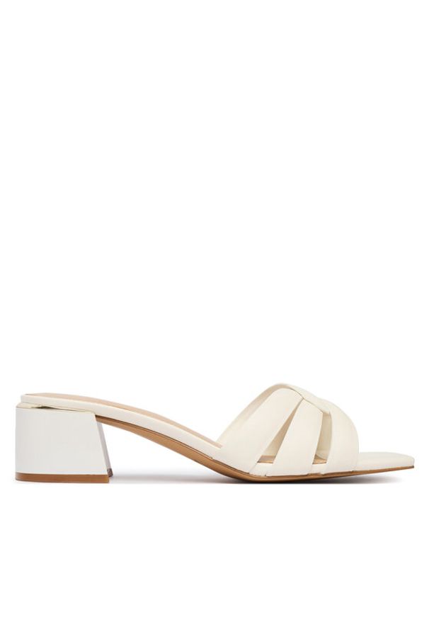 Aldo Klapki Hanne 13917594 Biały. Kolor: biały. Materiał: skóra