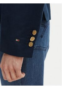 TOMMY HILFIGER - Tommy Hilfiger Marynarka WW0WW49335 Granatowy Slim Fit. Kolor: niebieski. Materiał: syntetyk #3