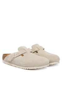 Birkenstock Klapki Boston 1031662 Beżowy. Kolor: beżowy. Materiał: skóra, zamsz #5