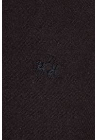 La Martina - LA MARTINA Czarny sweter męski z golfem, Rozmiar XL. Typ kołnierza: golf. Kolor: czarny #2