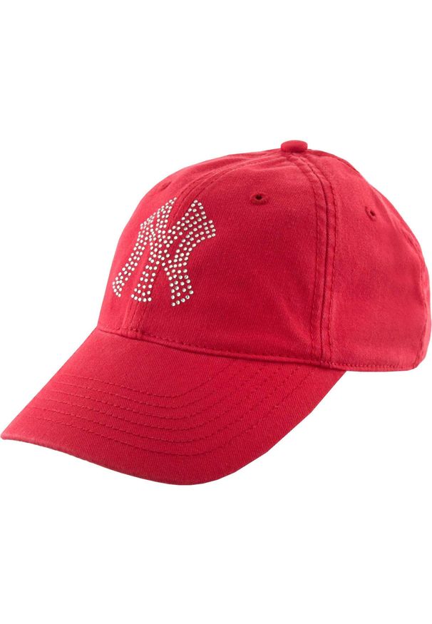 New Era - Czapka Unisex z Luksusowej Bawełny NY Diamonds Czerwona. Kolor: czerwony. Materiał: bawełna. Styl: elegancki