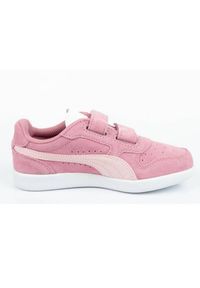 Buty Puma Icra Jr 360756 35 białe różowe. Okazja: na spacer. Zapięcie: rzepy. Kolor: biały, różowy, wielokolorowy. Materiał: materiał, zamsz, skóra. Szerokość cholewki: normalna. Sport: turystyka piesza #4