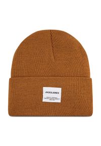 Jack & Jones - Jack&Jones Czapka Jaclong Knit Beanie 12150627 Brązowy. Kolor: brązowy. Materiał: materiał #1