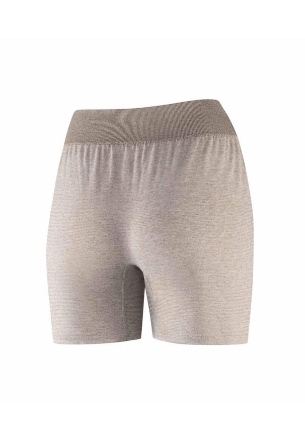 Spodenki damskie do spania z dodatkiem lnu Brubeck COMFORT NIGHT. Kolor: beżowy. Materiał: lyocell, len, poliester. Sport: turystyka piesza