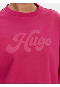 Hugo - HUGO Bluza Deroxina 50541169 Różowy Relaxed Fit. Kolor: różowy. Materiał: bawełna