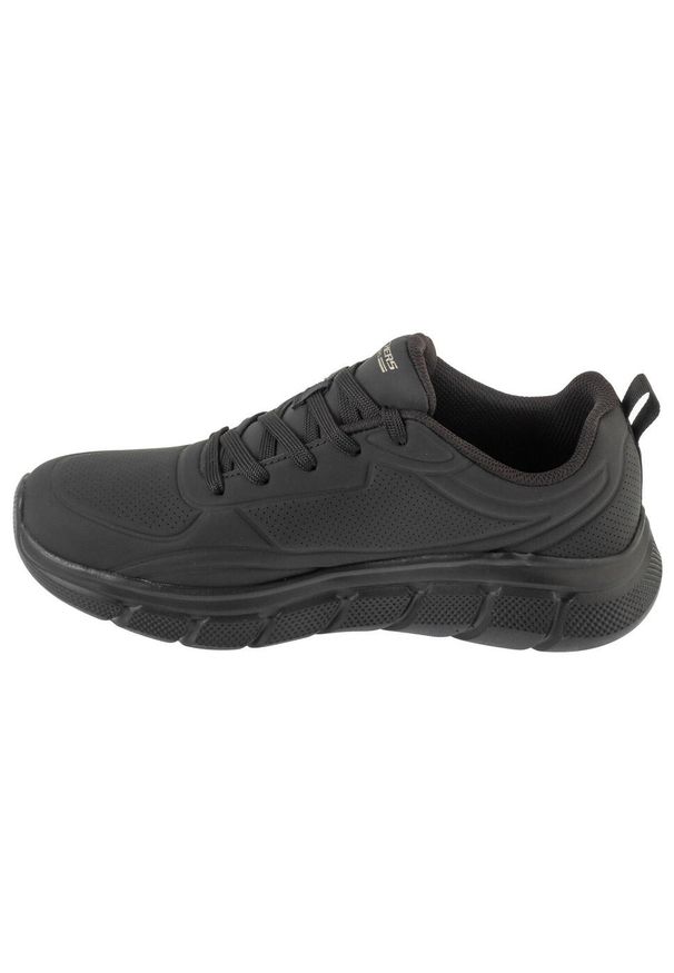 skechers - Buty sportowe Sneakersy męskie, Bobs B Flex - Arctic Edge. Kolor: czarny. Sport: turystyka piesza