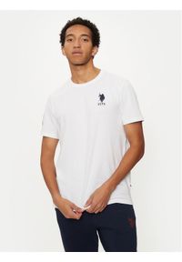 U.S. Polo Assn. T-Shirt MUP3311 Biały Slim Fit. Typ kołnierza: polo. Kolor: biały. Materiał: bawełna